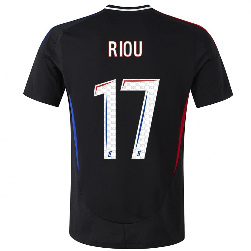 Danxen Enfant Maillot Rémy Riou #17 Noir Tenues Extérieur 2024/25 T-Shirt