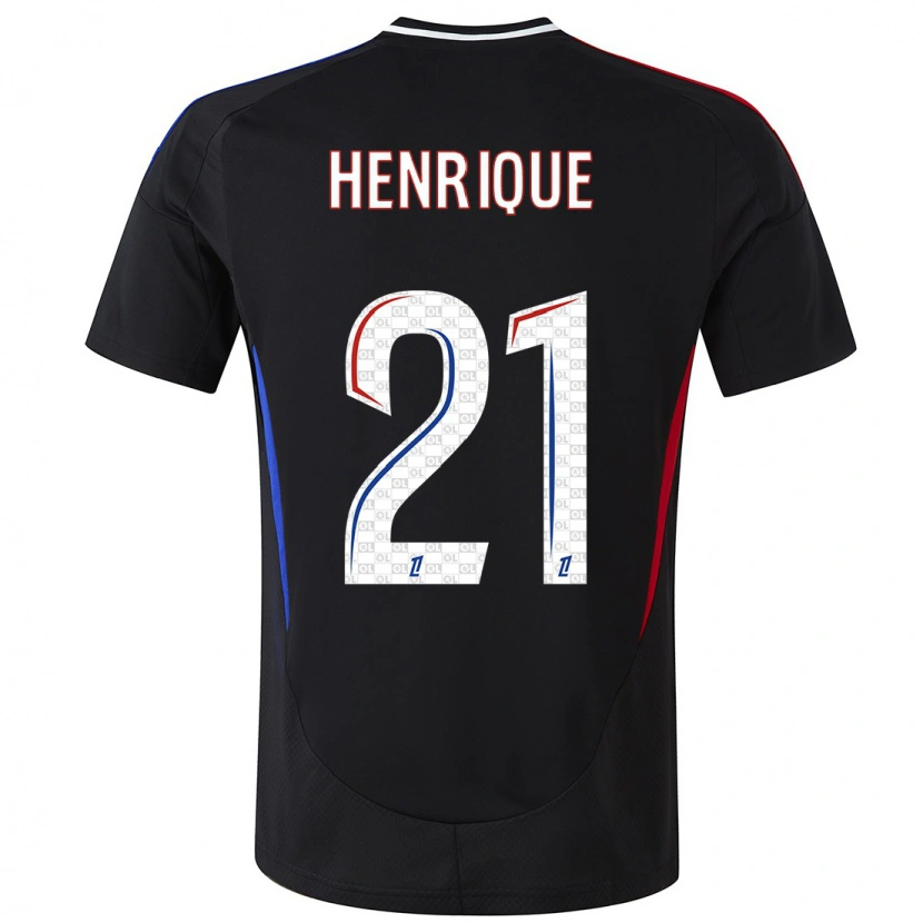 Danxen Enfant Maillot Henrique Silva #21 Noir Tenues Extérieur 2024/25 T-Shirt