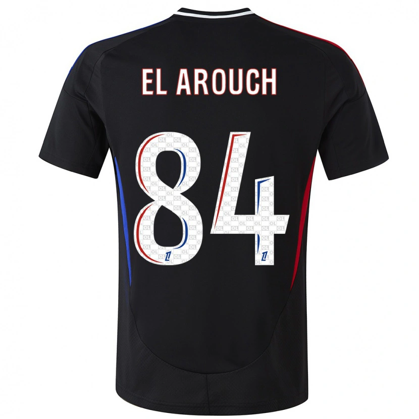 Danxen Enfant Maillot Mohamed El Arouch #84 Noir Tenues Extérieur 2024/25 T-Shirt