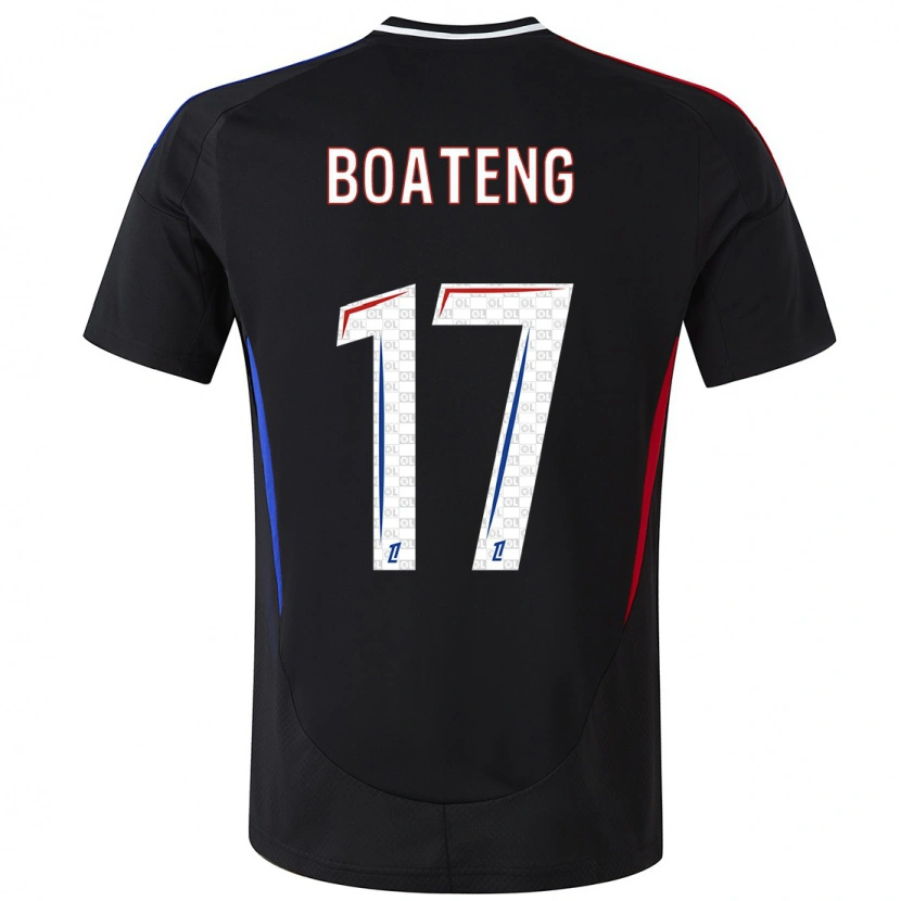 Danxen Enfant Maillot Jerome Boateng #17 Noir Tenues Extérieur 2024/25 T-Shirt