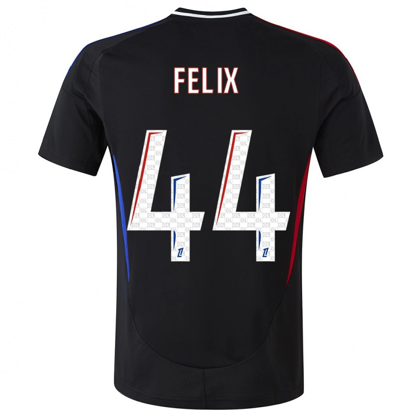 Danxen Enfant Maillot Marley Felix #44 Noir Tenues Extérieur 2024/25 T-Shirt