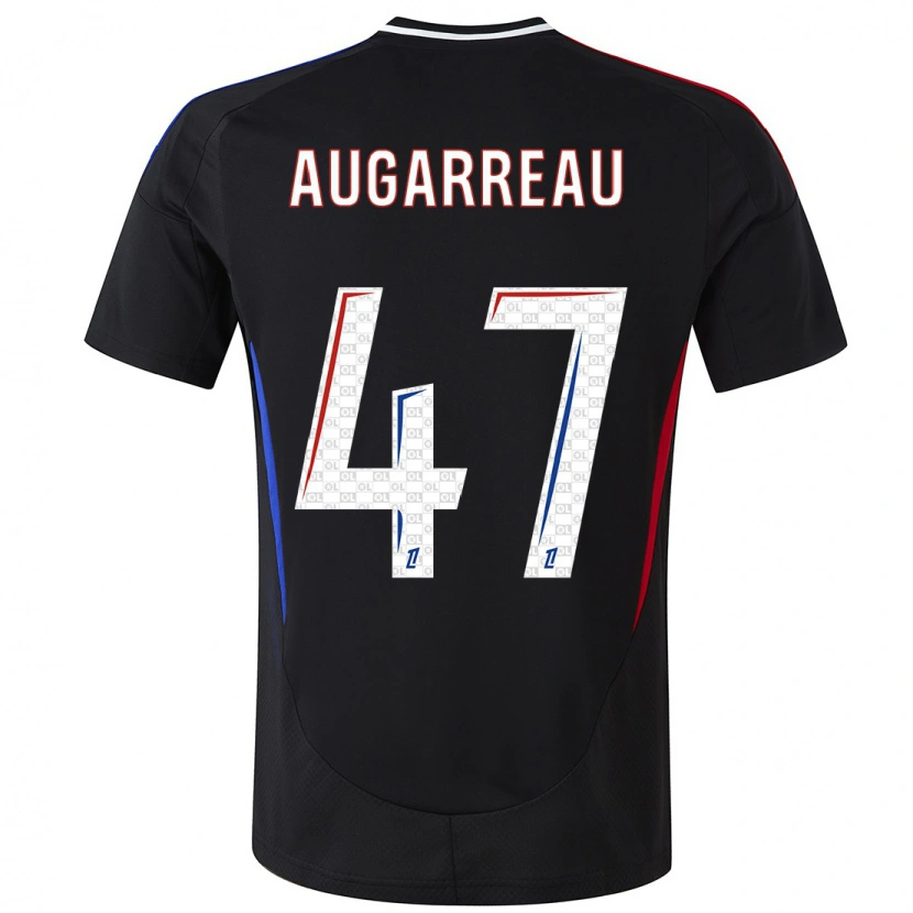 Danxen Enfant Maillot Sofiane Augarreau #47 Noir Tenues Extérieur 2024/25 T-Shirt