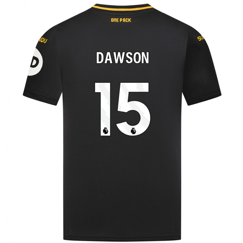 Danxen Enfant Maillot Craig Dawson #15 Noir Tenues Extérieur 2024/25 T-Shirt