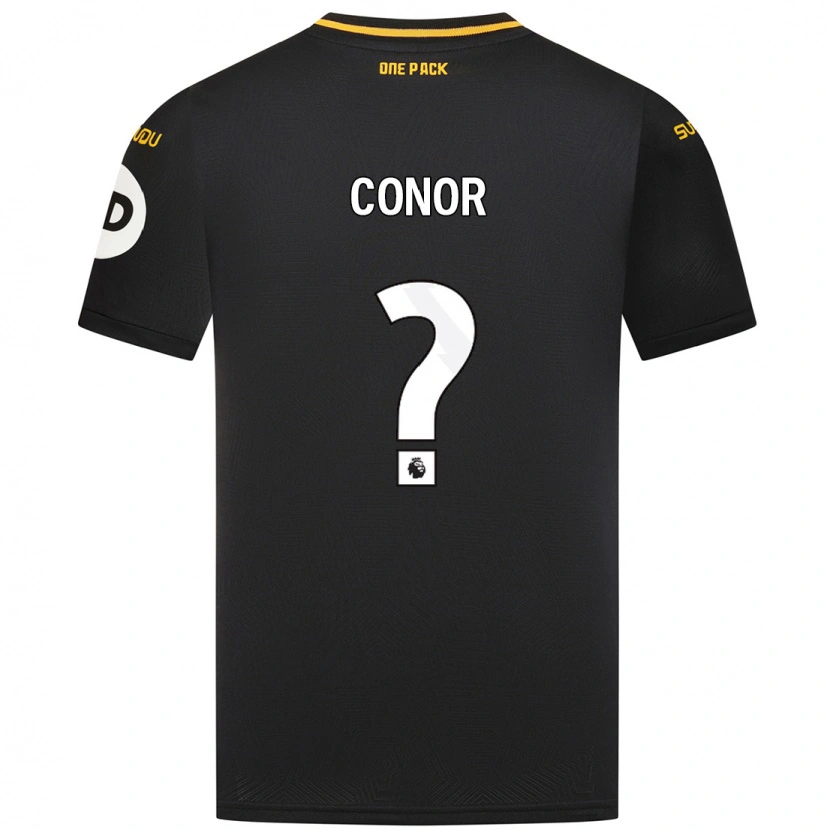 Danxen Enfant Maillot Conor Mcleod #0 Noir Tenues Extérieur 2024/25 T-Shirt