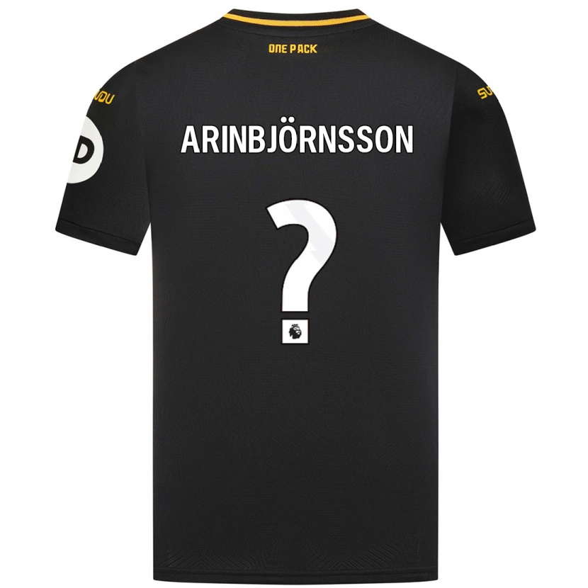 Danxen Enfant Maillot Pálmi Rafn Arinbjörnsson #0 Noir Tenues Extérieur 2024/25 T-Shirt