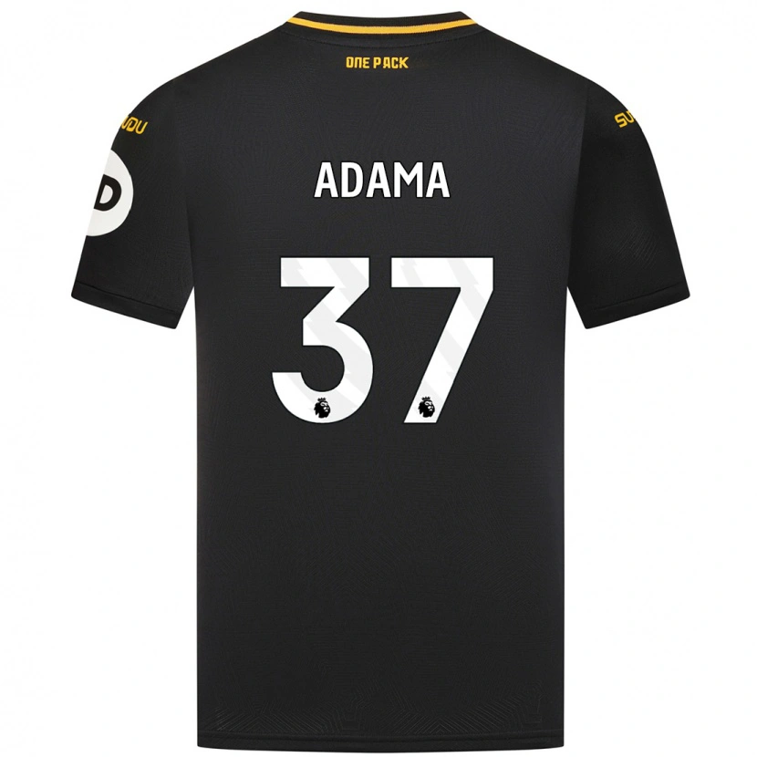 Danxen Enfant Maillot Adama Traore #37 Noir Tenues Extérieur 2024/25 T-Shirt