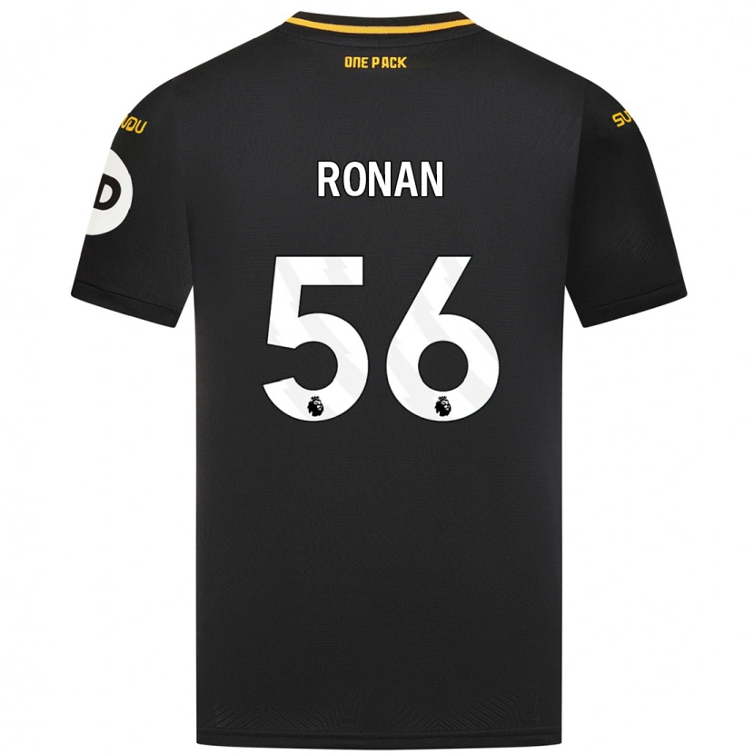 Danxen Enfant Maillot Connor Ronan #56 Noir Tenues Extérieur 2024/25 T-Shirt