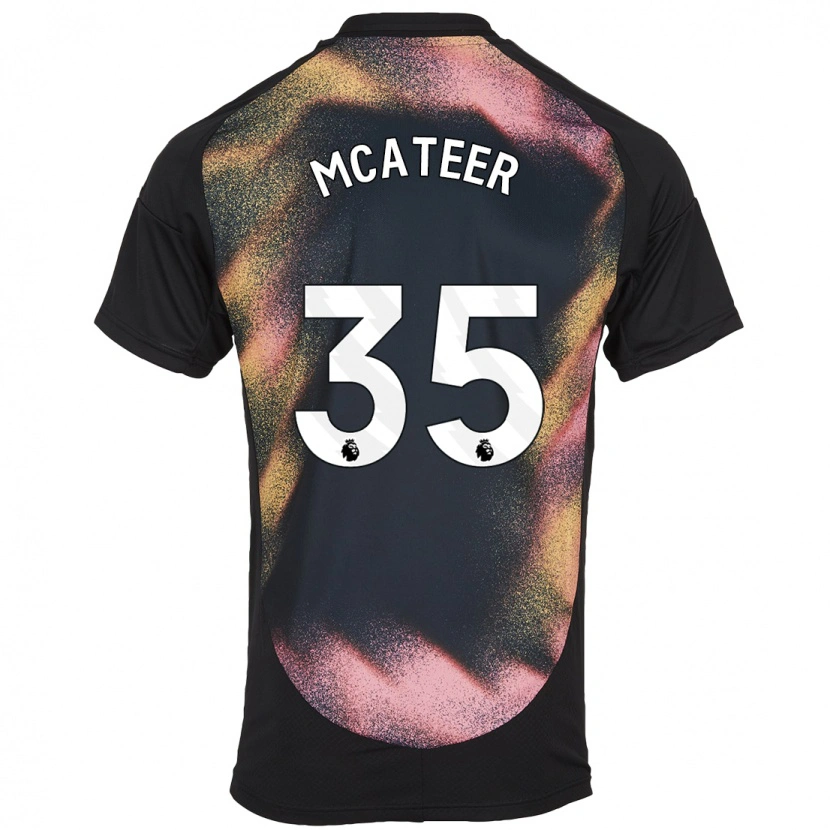 Danxen Enfant Maillot Kasey Mcateer #35 Noir Blanc Tenues Extérieur 2024/25 T-Shirt