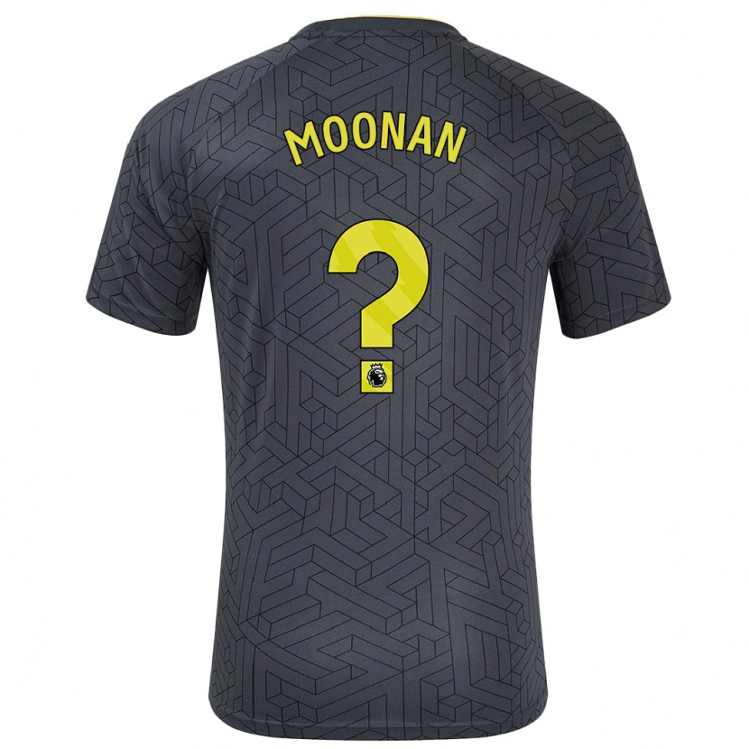 Danxen Enfant Maillot Bradley Moonan #0 Noir Jaune Tenues Extérieur 2024/25 T-Shirt