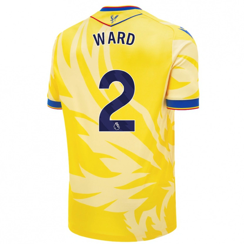 Danxen Enfant Maillot Joel Ward #2 Jaune Tenues Extérieur 2024/25 T-Shirt