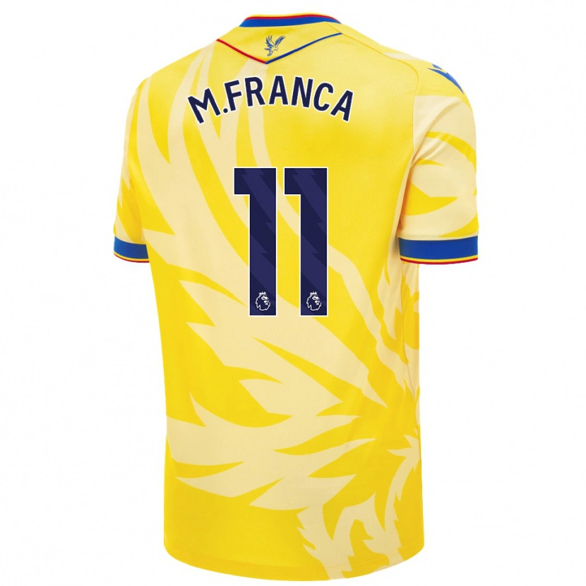 Danxen Enfant Maillot Matheus França #11 Jaune Tenues Extérieur 2024/25 T-Shirt