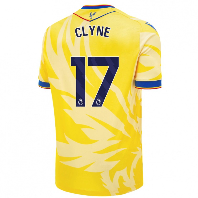 Danxen Enfant Maillot Nathaniel Clyne #17 Jaune Tenues Extérieur 2024/25 T-Shirt