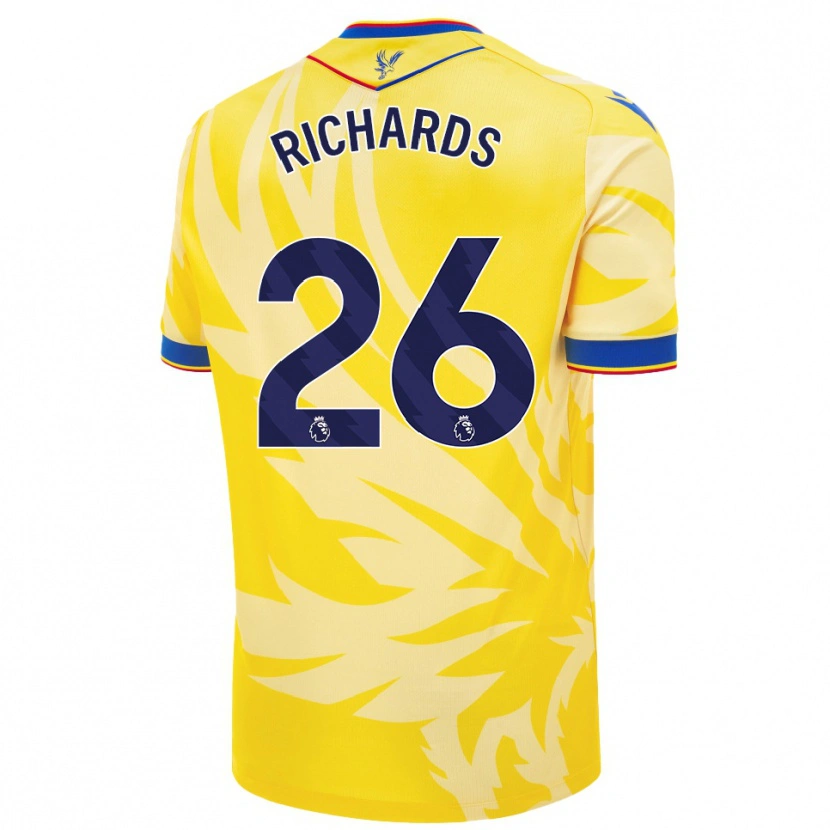 Danxen Enfant Maillot Chris Richards #26 Jaune Tenues Extérieur 2024/25 T-Shirt