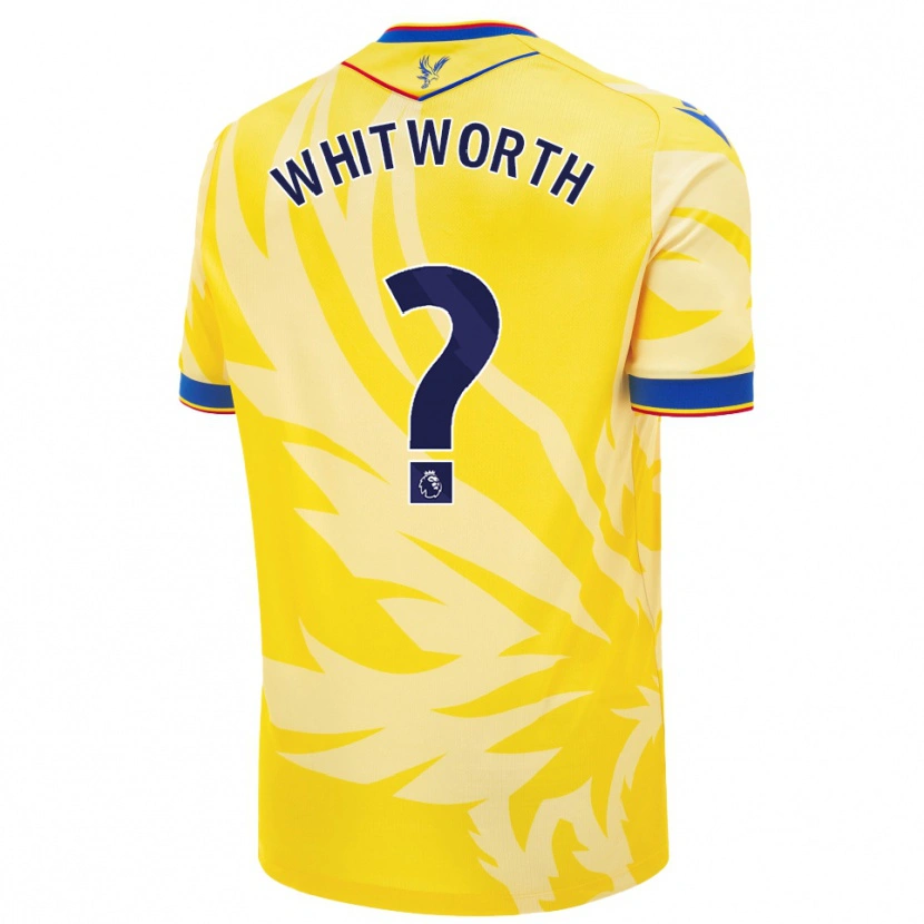 Danxen Enfant Maillot Harry Whitworth #0 Jaune Tenues Extérieur 2024/25 T-Shirt