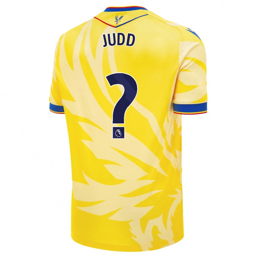 Danxen Enfant Maillot Jasper Judd #0 Jaune Tenues Extérieur 2024/25 T-Shirt