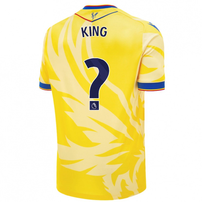 Danxen Enfant Maillot George King #0 Jaune Tenues Extérieur 2024/25 T-Shirt