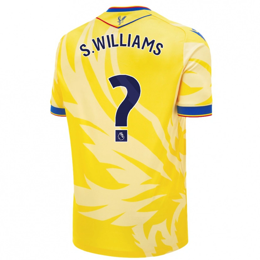 Danxen Enfant Maillot Seb Williams #0 Jaune Tenues Extérieur 2024/25 T-Shirt