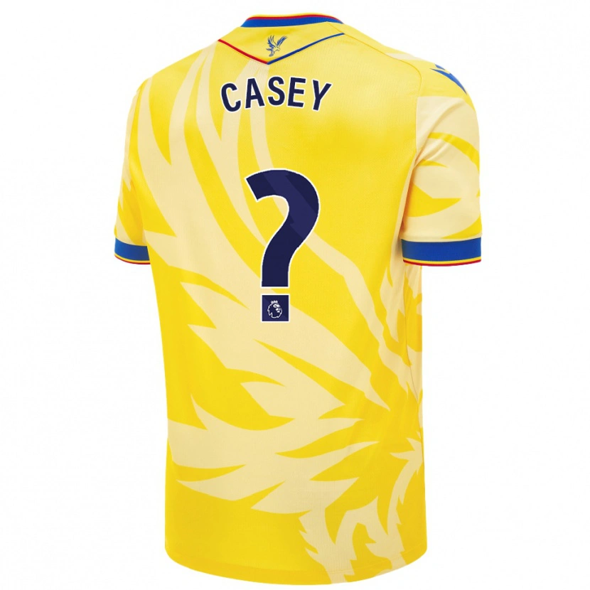 Danxen Enfant Maillot Benjamin Casey #0 Jaune Tenues Extérieur 2024/25 T-Shirt