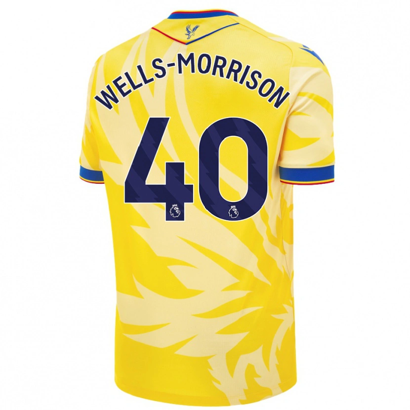 Danxen Enfant Maillot Jack Wells-Morrison #40 Jaune Tenues Extérieur 2024/25 T-Shirt