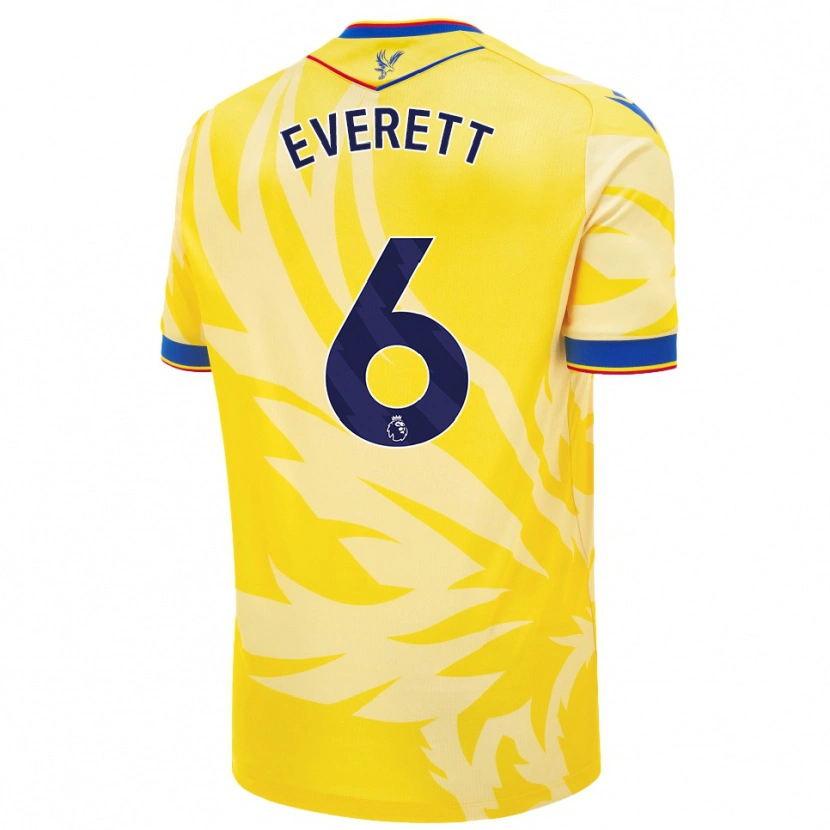 Danxen Enfant Maillot Aimee Everett #6 Jaune Tenues Extérieur 2024/25 T-Shirt