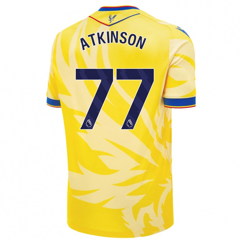 Danxen Enfant Maillot Isibeal Atkinson #77 Jaune Tenues Extérieur 2024/25 T-Shirt