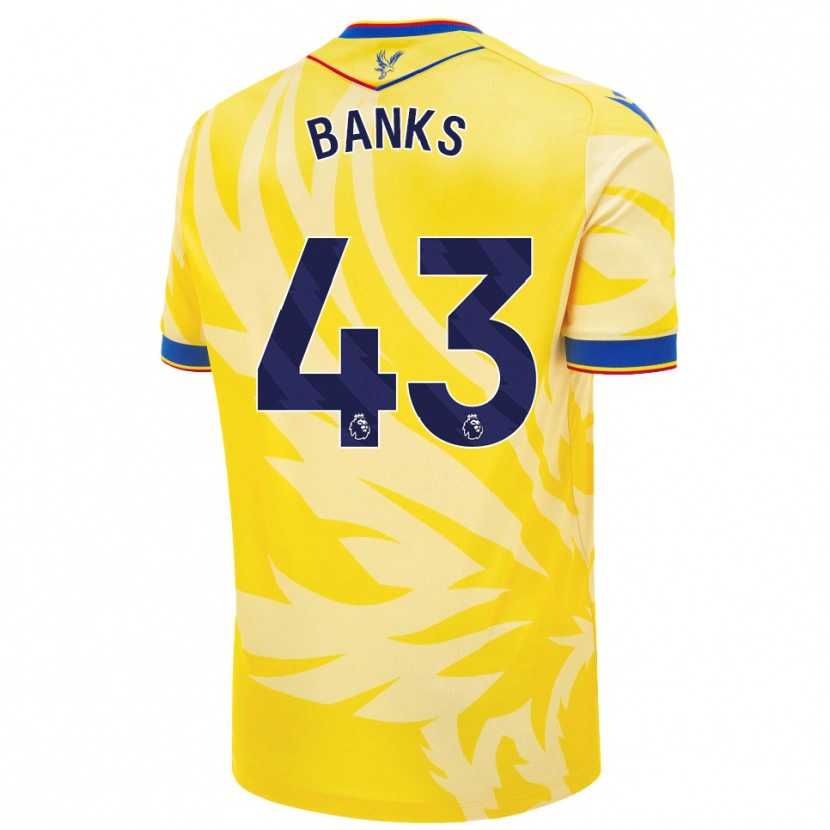 Danxen Enfant Maillot Scott Banks #43 Jaune Tenues Extérieur 2024/25 T-Shirt