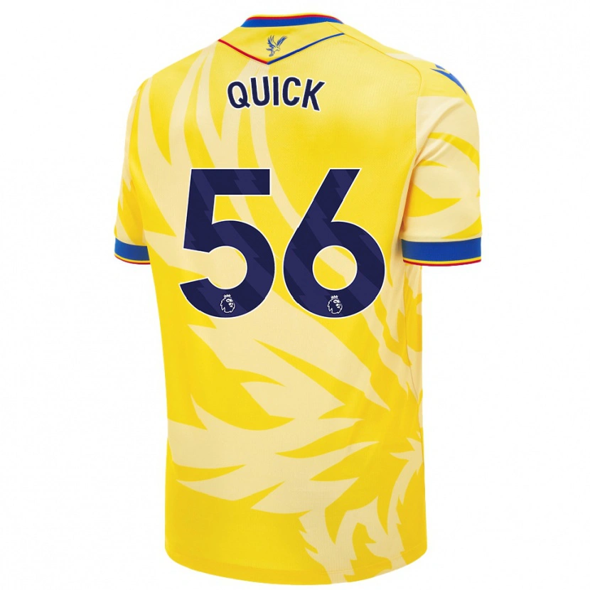 Danxen Enfant Maillot Daniel Quick #56 Jaune Tenues Extérieur 2024/25 T-Shirt