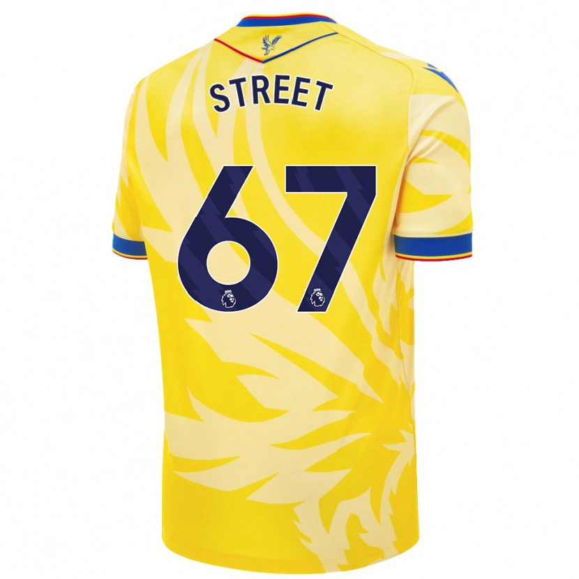 Danxen Enfant Maillot Rob Street #67 Jaune Tenues Extérieur 2024/25 T-Shirt