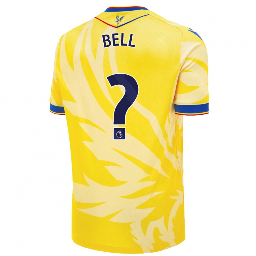 Danxen Enfant Maillot Freddie Bell #0 Jaune Tenues Extérieur 2024/25 T-Shirt