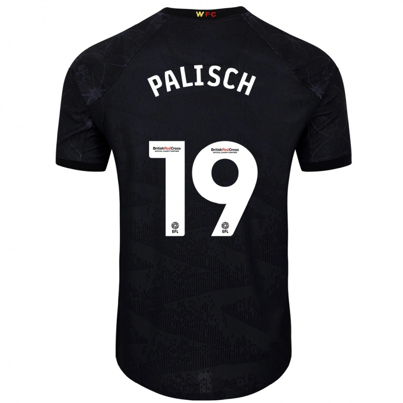 Danxen Enfant Maillot Alli Palisch #19 Noir Blanc Tenues Extérieur 2024/25 T-Shirt