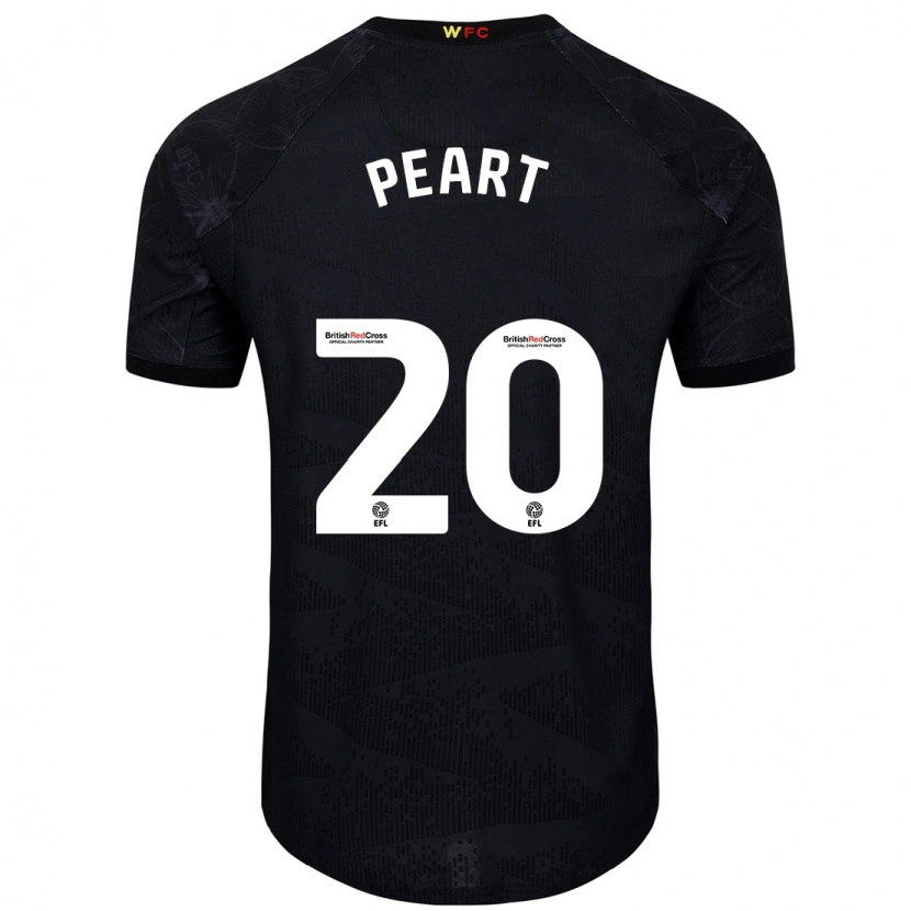 Danxen Enfant Maillot Kalani Peart #20 Noir Blanc Tenues Extérieur 2024/25 T-Shirt