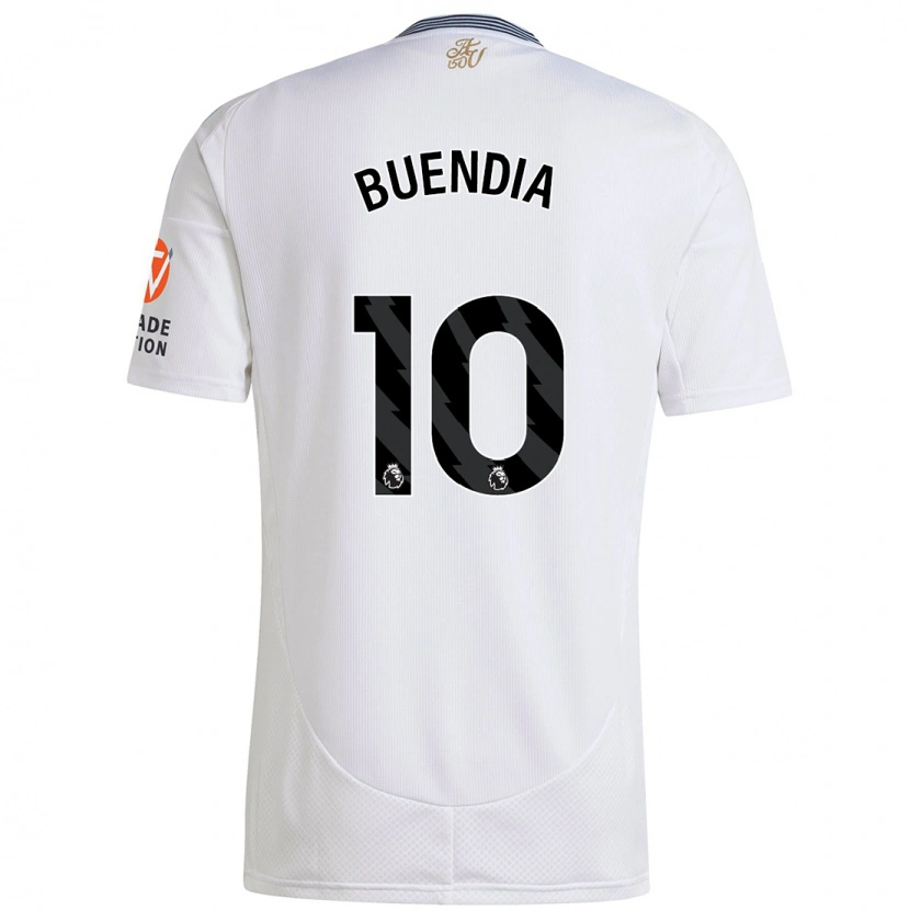 Danxen Enfant Maillot Emiliano Buendía #10 Blanc Tenues Extérieur 2024/25 T-Shirt