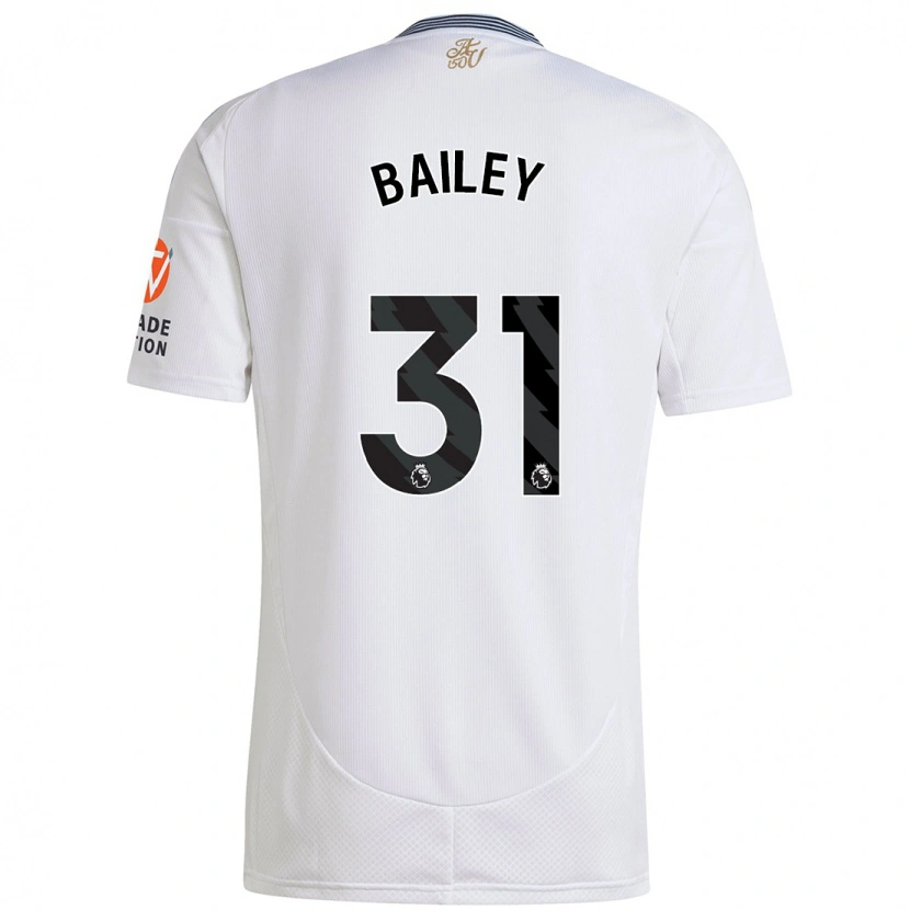 Danxen Enfant Maillot Leon Bailey #31 Blanc Tenues Extérieur 2024/25 T-Shirt