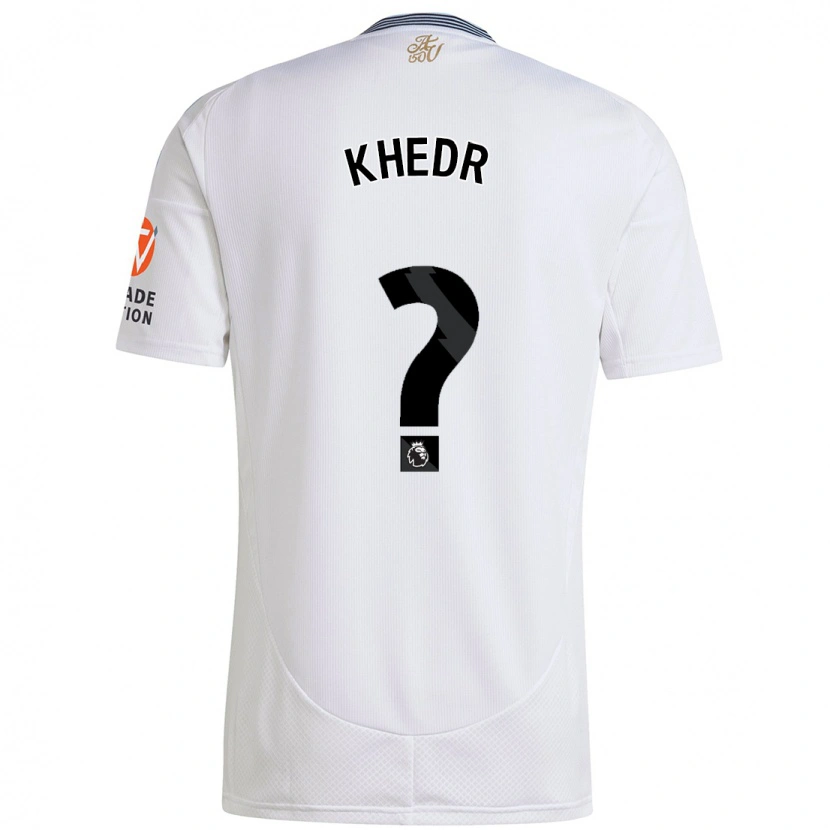 Danxen Enfant Maillot Omar Khedr #0 Blanc Tenues Extérieur 2024/25 T-Shirt