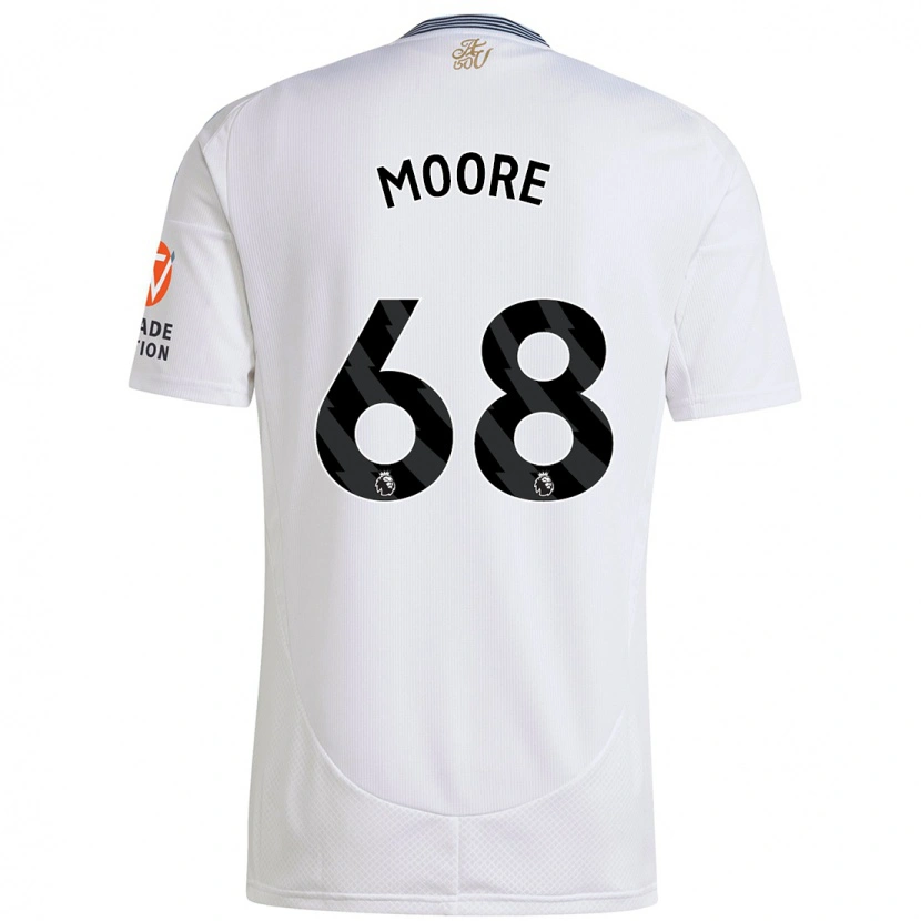 Danxen Enfant Maillot Kobei Moore #68 Blanc Tenues Extérieur 2024/25 T-Shirt