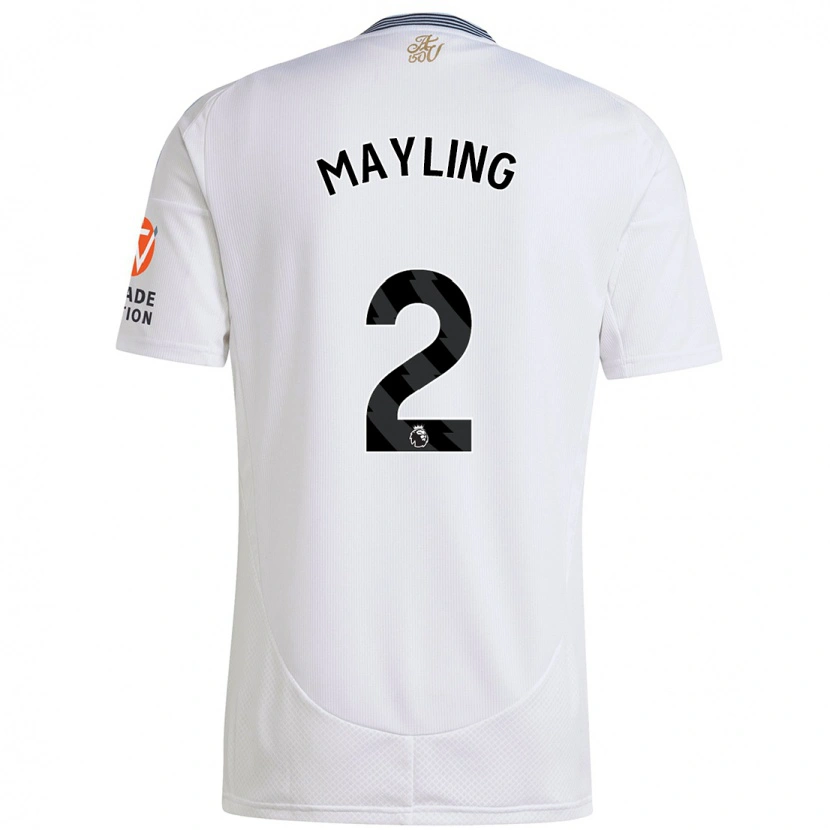 Danxen Enfant Maillot Sarah Mayling #2 Blanc Tenues Extérieur 2024/25 T-Shirt