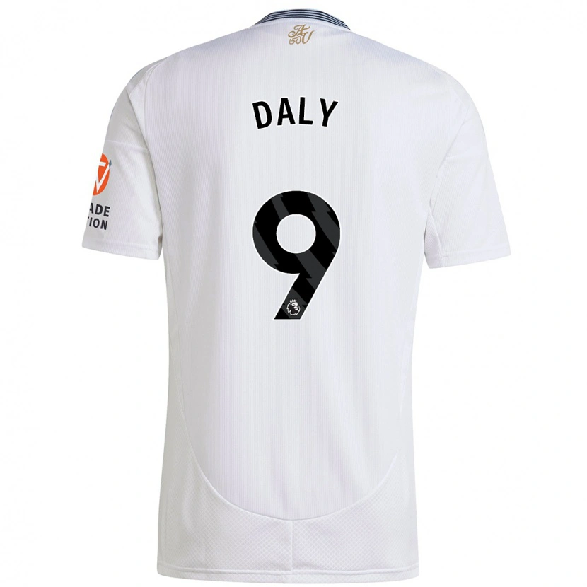 Danxen Enfant Maillot Rachel Daly #9 Blanc Tenues Extérieur 2024/25 T-Shirt