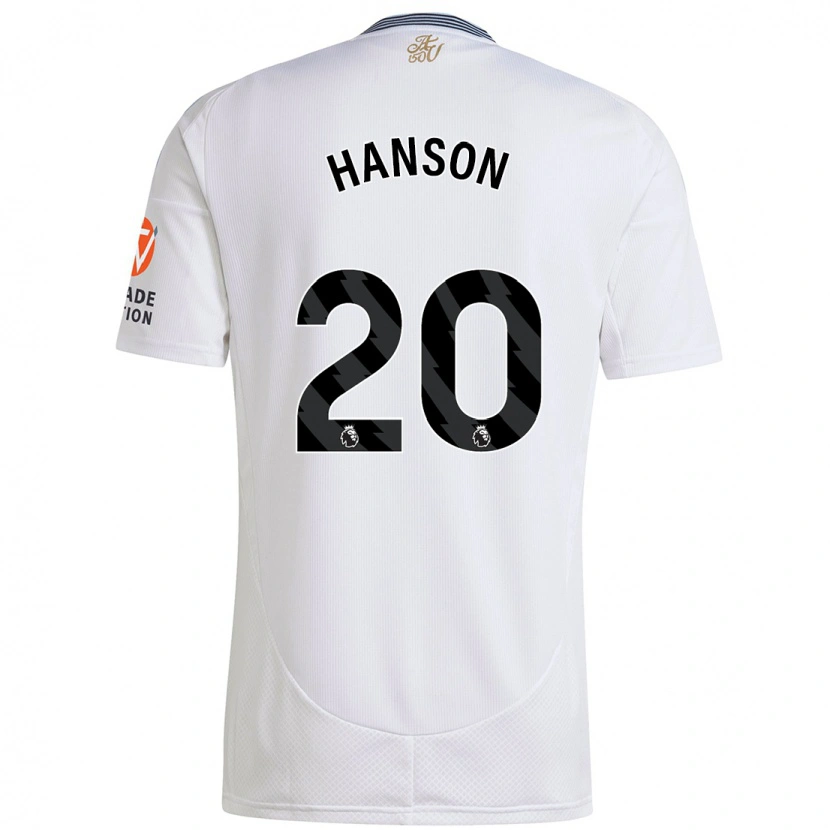 Danxen Enfant Maillot Kirsty Hanson #20 Blanc Tenues Extérieur 2024/25 T-Shirt