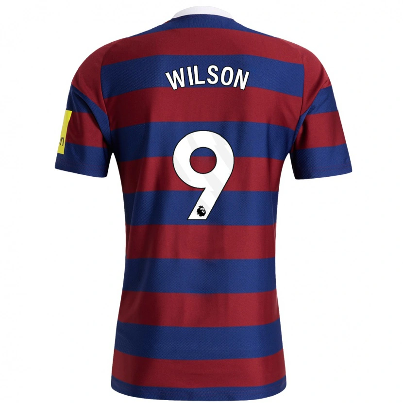 Danxen Enfant Maillot Callum Wilson #9 Bordeaux Bleu Marine Tenues Extérieur 2024/25 T-Shirt