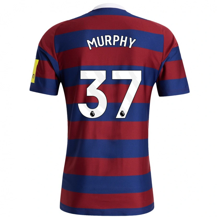 Danxen Enfant Maillot Alex Murphy #37 Bordeaux Bleu Marine Tenues Extérieur 2024/25 T-Shirt