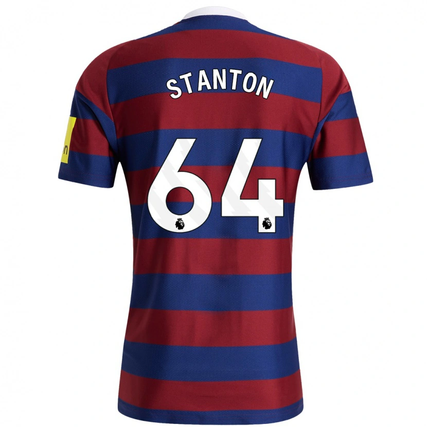 Danxen Enfant Maillot Ellis Stanton #64 Bordeaux Bleu Marine Tenues Extérieur 2024/25 T-Shirt