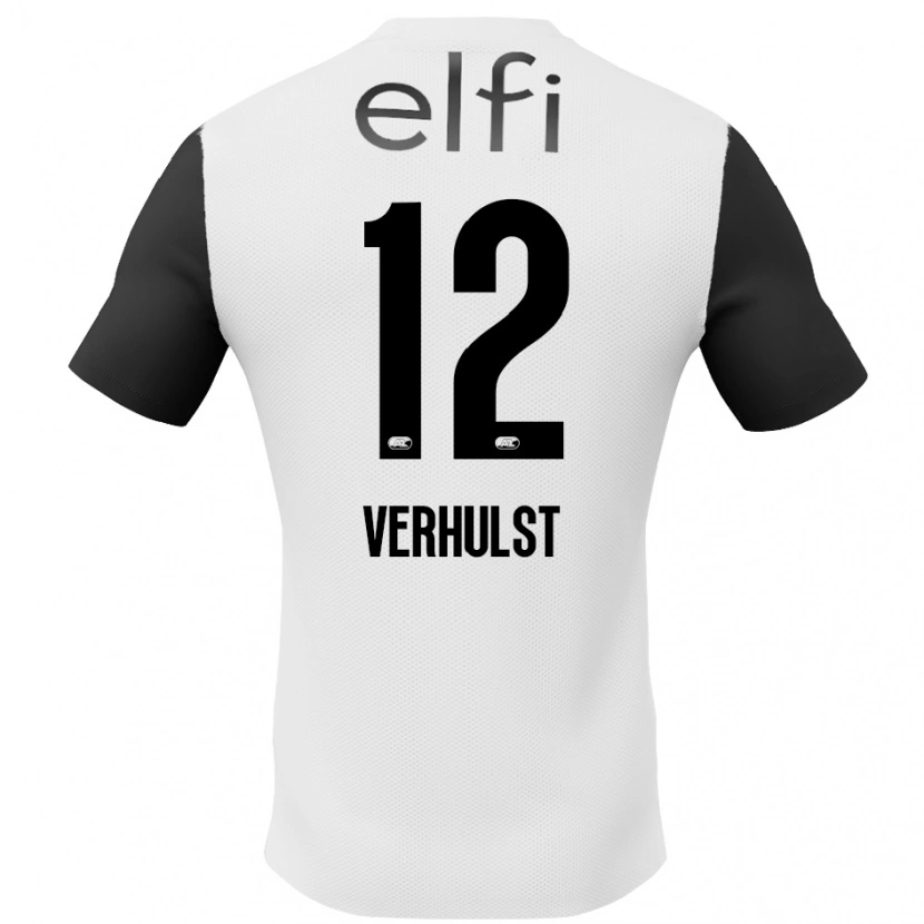 Danxen Enfant Maillot Hobie Verhulst #12 Blanc Noir Tenues Extérieur 2024/25 T-Shirt