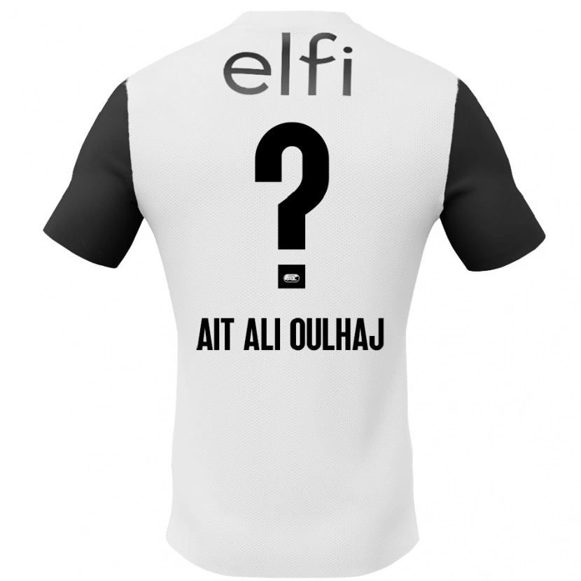 Danxen Enfant Maillot Adam Ait Ali Oulhaj #0 Blanc Noir Tenues Extérieur 2024/25 T-Shirt