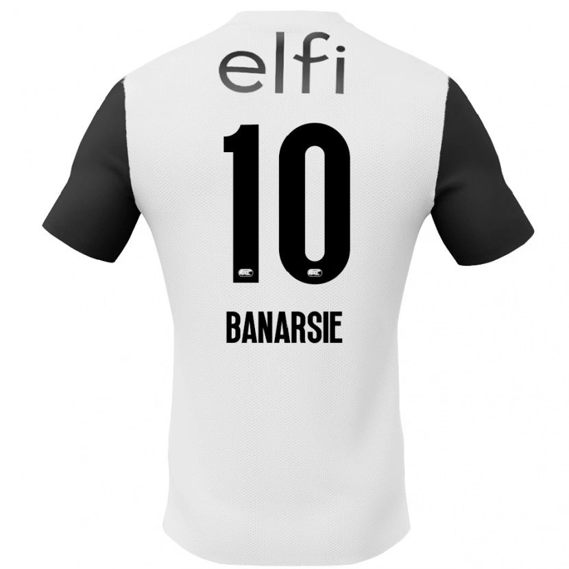 Danxen Enfant Maillot Amy Banarsie #10 Blanc Noir Tenues Extérieur 2024/25 T-Shirt