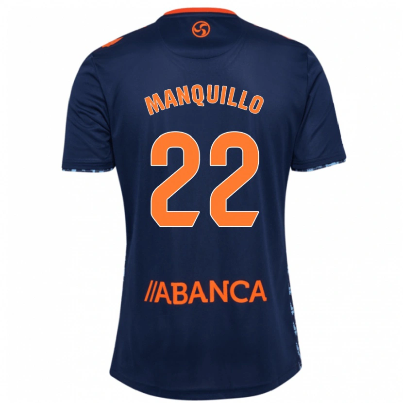 Danxen Enfant Maillot Javier Manquillo #22 Bleu Marine Tenues Extérieur 2024/25 T-Shirt