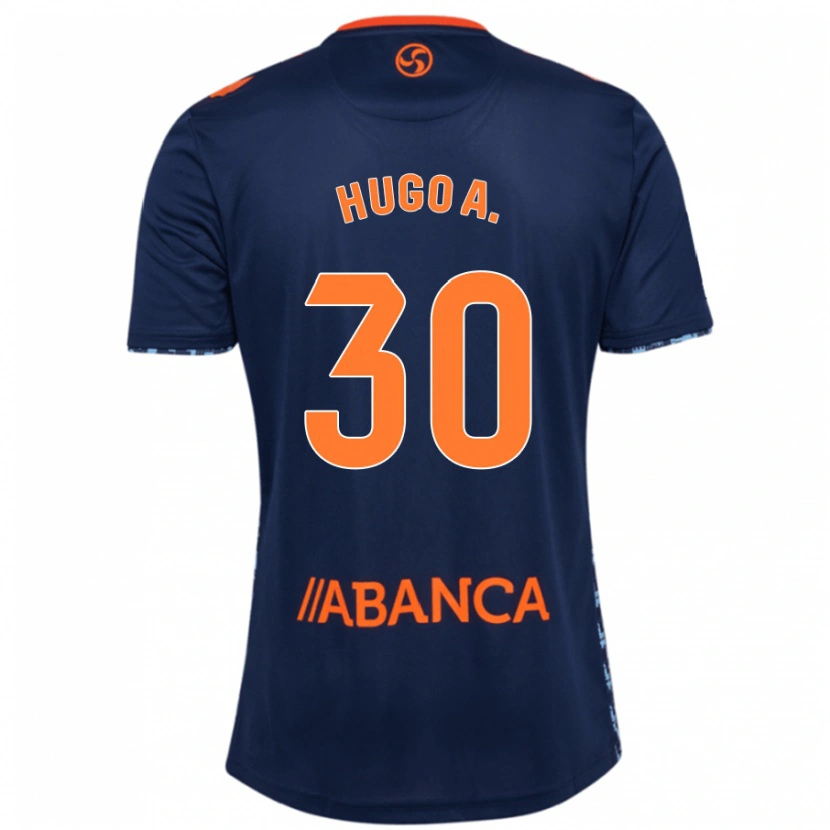 Danxen Enfant Maillot Hugo Álvarez #30 Bleu Marine Tenues Extérieur 2024/25 T-Shirt