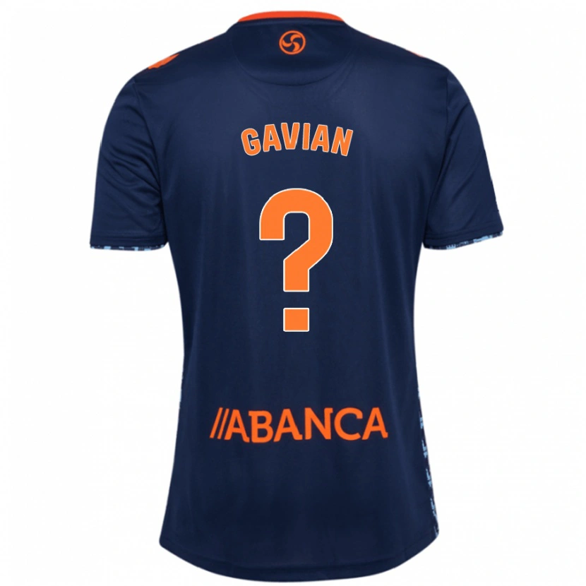 Danxen Enfant Maillot Pablo Gavian #0 Bleu Marine Tenues Extérieur 2024/25 T-Shirt