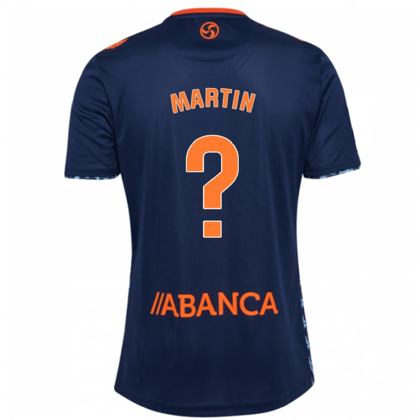 Danxen Enfant Maillot Pablo Martín #0 Bleu Marine Tenues Extérieur 2024/25 T-Shirt