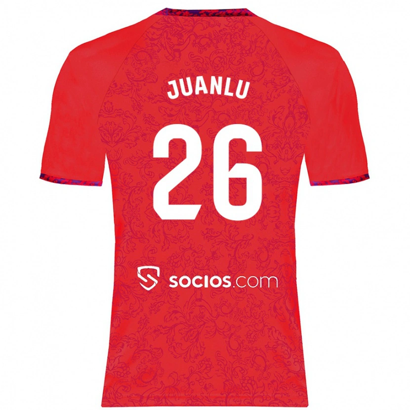 Danxen Enfant Maillot Juanlu Sánchez #26 Rouge Tenues Extérieur 2024/25 T-Shirt