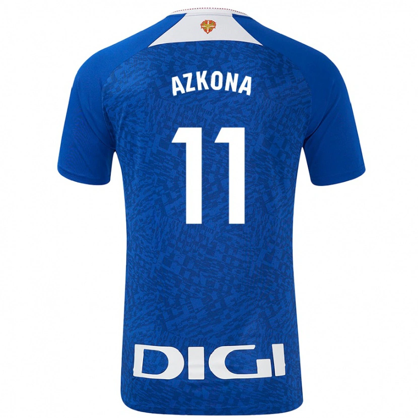 Danxen Enfant Maillot Ane Azkona #11 Bleu Roi Tenues Extérieur 2024/25 T-Shirt